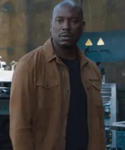 Tyrese Gibson Fast & Furious 9 Roman Pearce Brown Cotton Jacket