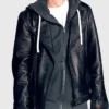 Umbrella Academy Elliot Page Biker Real Leather Jacket