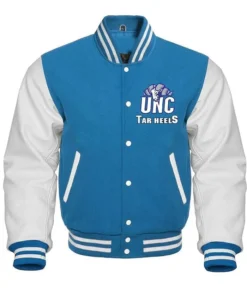 Unc Tar Heels Blue Letterman Varsity Jacket