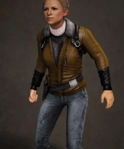 Uncharted 3 and 4 Video Game Elena Fisher Leather Jacket