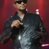 Usher Hot 107.9 Birthday Bash 2024 Black Jacket
