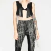 Vanessa Morgan Riverdale S05 Toni Topaz Chain Fringe Leather Vest