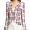 Vanessa Morgan Riverdale S05 Toni Topaz Pink Plaid Blazer