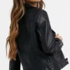Vanessa Morgan TV Series Riverdale S05 Toni Topaz Black Leather Biker Jacket