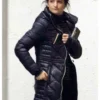 Venom Jenny Slate Black Puffer Parachute Coat