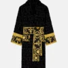 Unisex Black Versace Robe
