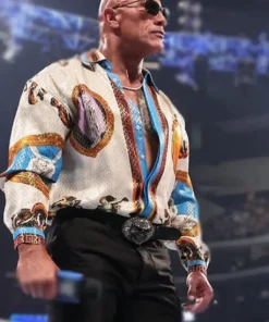 Versace WWE The Rock Shirt