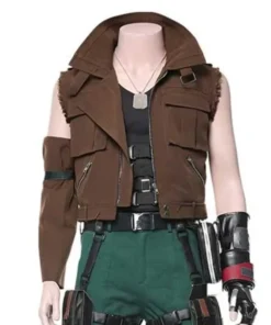 Video Game Final Fantasy VII Remake Barret Wallace Brown Vest