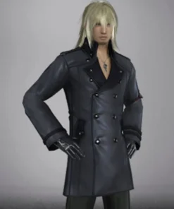 Video Game Final Fantasy XIII Lightning Returns Snow Villiers Black Leather Coat