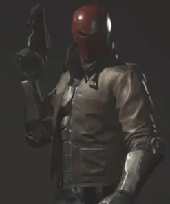 Video Game Injustice 2 Red Hood Leather Jacket