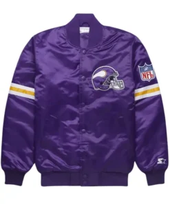 Vikings Purple Letterman Varsity Jacket