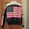 Vintage USA Flag Motorcycle Jacket