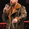 WWE Dean Ambrose Brown Shearling Leather Jacket