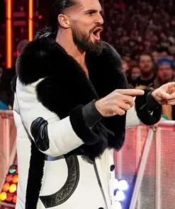 WWE Raw Seth Rollins White Coat