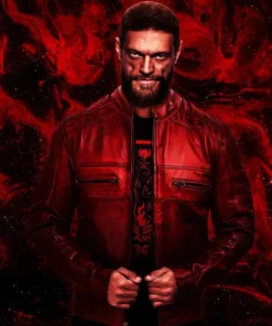 WWE Summer Slam Edge Red Studded Leather Jacket For Sale