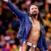WWE Wrestler Brian Kendrick Blue Studded Biker Jacket
