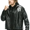 WWE Wrestler Dean Ambrose Black Leather Jacket