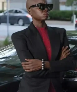 Wakanda Forever Okoye Film Black Panther Danai Gurira Suiting Blazer Coat