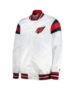 Walter Arizona Cardinals Colorblock Satin Varsity Jacket