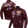 Washington Commanders Championship Satin Varsity Jacket