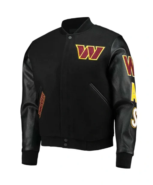 Washington Commanders Leather Jacket For Unisex