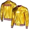 Washington Commanders Yellow Satin Bomber Jacket