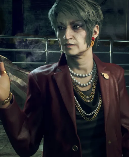 Watch Dogs Legion Mary Kelley Red Leather Jacket