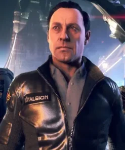 Watch Dogs Legion Nigel Cass Black Leather Jacket