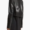 Wayne Khaite Black Fur Collar Jacket