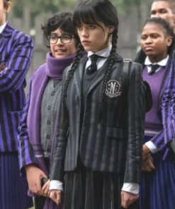 Wednesday Addams Uniform Wool Suit