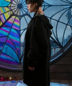 Wednesday Jenna Ortega Baggy Black Hoodie