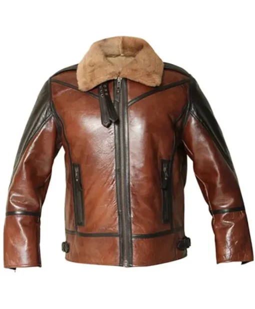 Wesley Brown B3 Aviator Sheepskin Leather Jacket