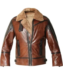 Wesley Brown B3 Aviator Sheepskin Leather Jacket