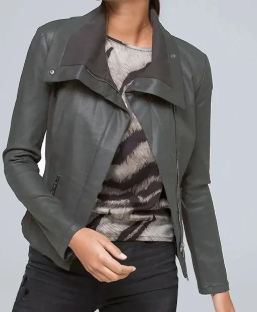 Westworld S4 E7 Aurora Perrineau Leather Jacket
