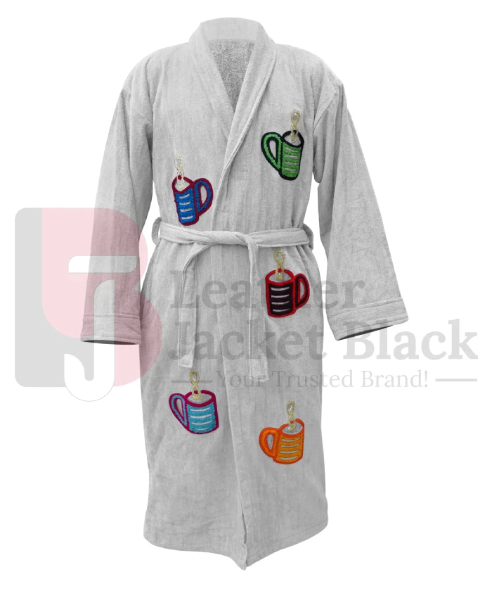 Fight Club 1999 Tyler Durden Robe Coat - Terry Fabric