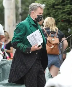 Will Ferrell Spirited Green Suit