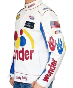 Will Ferrell Wonder Bread Movie Talladega Nights The Ballad of Ricky Bobby Halloween Faux Leather Biker Jacket