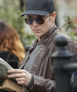 Will Simpson Jessica Jones Brown Leather Jacket