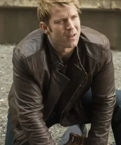 Will Simpson Jessica Jones Brown Leather Jacket