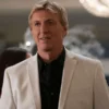 William Zabka Cobra Kai White Blazer Coat