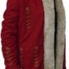 Women Christmas Mrs. Santa Claus Red Wool Blend Coat
