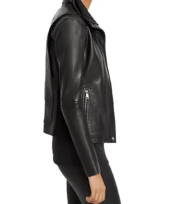 Women Classic Leather Jacket Nina