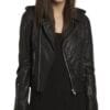 Women Classic Leather Jacket Winik