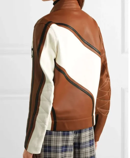 Women Ezzah MF19 Biker Leather Sheepskin Jacket