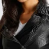 Women Leather Jacket Tina