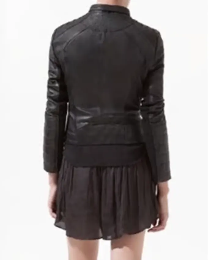 Women Nicha Biker Leather Jacket