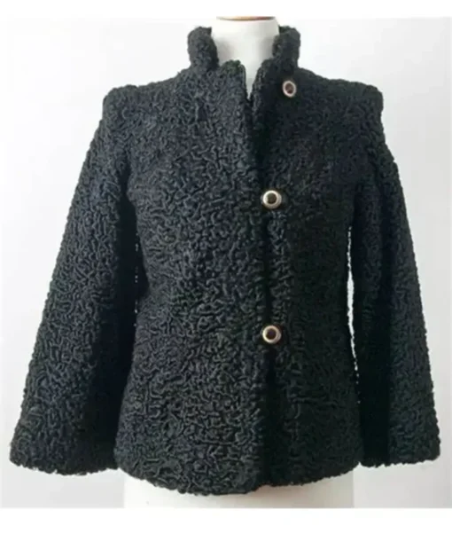 Women Persian Astrakhan Lamb Fur Coat