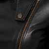 Women Slim Fit Black Moto Biker Style Jacket
