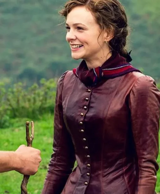 Women Style Carey Mulligan Leather Jacket