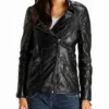 Women Tina Classic Leather Jacket